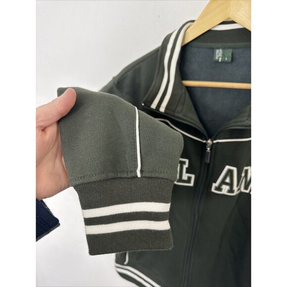 Retro Irish Ireland  Men L Track And Field Green Jacket Zip - Picture 2 of 10